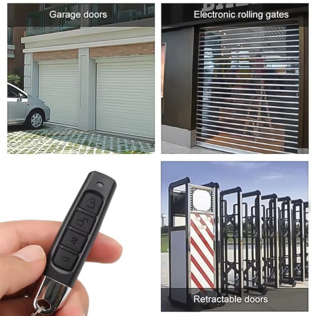433MHz 4 Channel ABCD Remote Control Garage Gate Door Opener Keychain Cloner for Car Key Code Duplication