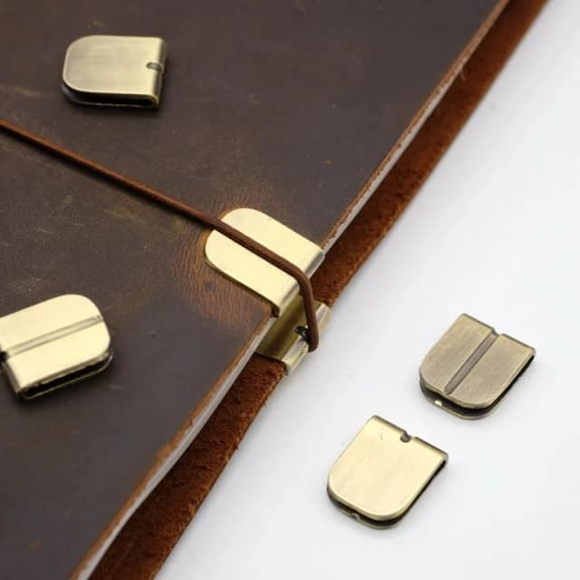 20/40Pcs Edge Cornner Protectors Antique Bronze Metal Diary Corner Guards Photo Album Protectors Decorative Notebook Accessories