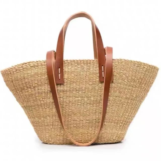 Large Straw Woven Shoulder Bags for Women 2023 Summer Trend Tassel Resort Tote Female Vintage Beach Handbag Brand Top-handle Bag