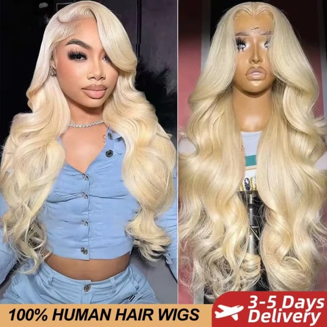 30 40 42 Inch 613 HD Lace Frontal Wig Human Hair 200 Density 13x6 Colored Blonde Raw Body Wave Lace Front 100% Human Hair Wigs