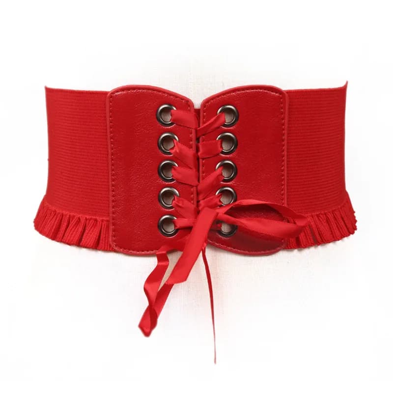 Wide Belt For Women High Quality  Luxury Brand White Stretch Trouser Belts Fashion Corset Waistband Elastic Belts For WomanDT075