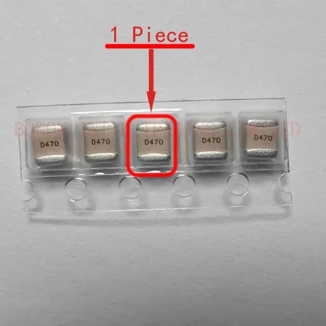 47pF 500V RF Microwave Capacitors Ceramic 1111 Size High Q Low ESR ESL Noise a470J D470 Porcelain P90 Multilayer Capacitors