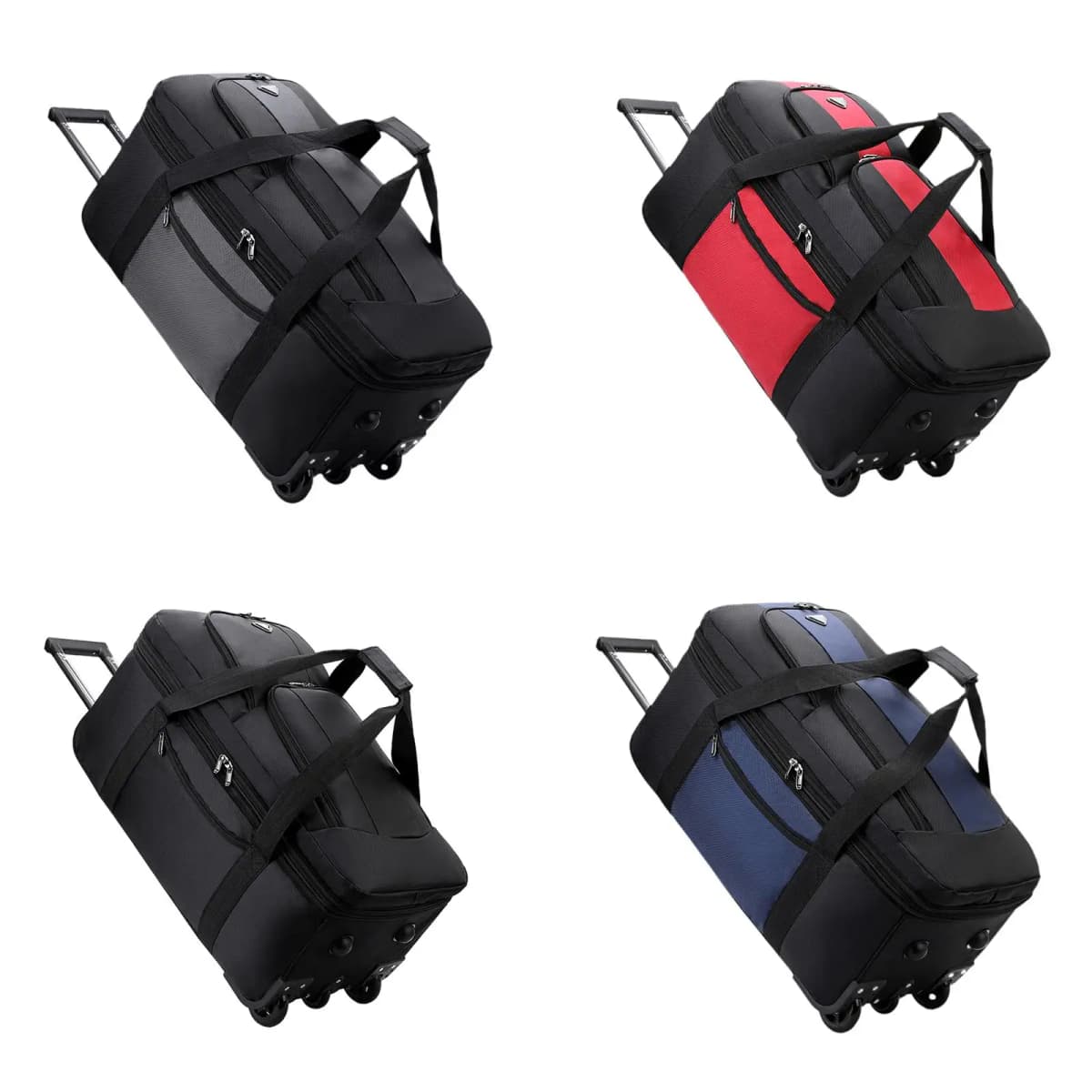 Wheeled Duffel Bag Carrier Portable Multipurpose Suitcase Spinner Wheel Luggage Bag for Sports Men Business Trip Travel Picnic