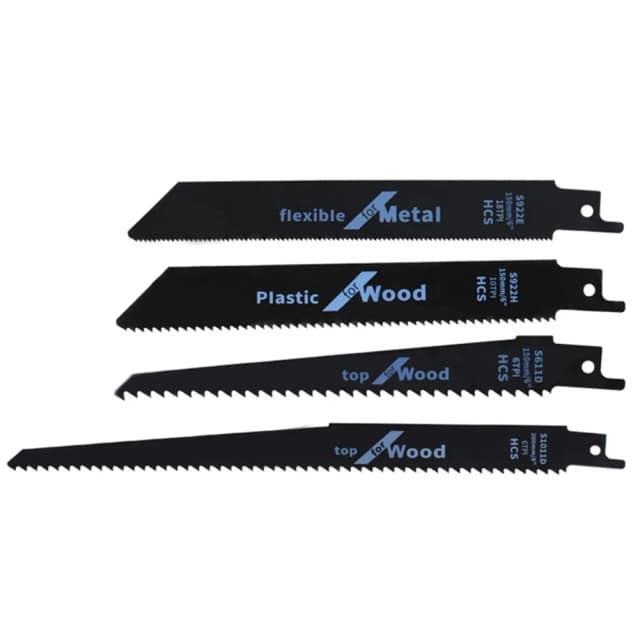 1/4pcs High Carbon Steel Reciprocating Saw Blades Saw Blades For Sabre-Saws For Wood Plastic Pipe Cutting Metal Outdoor Cutting