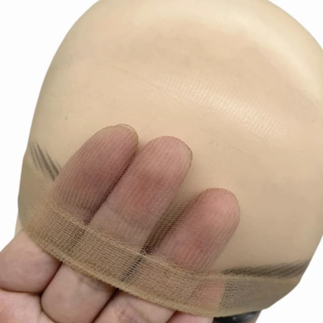 2/10/24Pieces Ultra-Thin HD Sheer Wig Caps for Women Invisible Stocking Bald Cap Lace Front Wig Accessories
