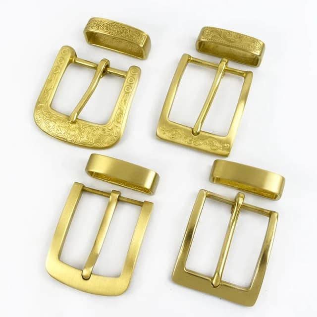 1Pc Deepeel 40mm Man Belt Buckle Pure Copper Pin Buckles Belts Head Waistband Clasp for 38-39mm DIY Leather Crafts Accessories