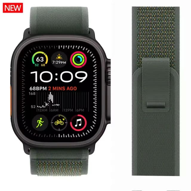 Trail Strap For Apple Watch Ultra 2 Band 49mm 46mm 44mm 42mm 40mm 41mm 38mm Nylon bracelet correa iwatch series 10 9 8 7 6 5 4 3
