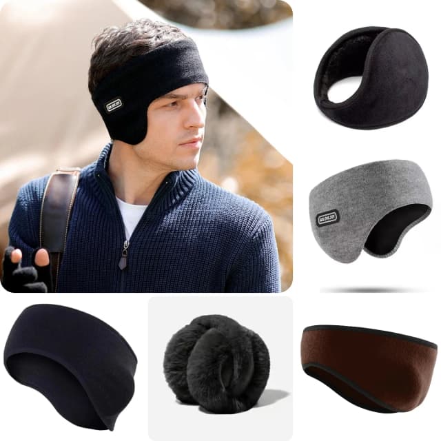 Warm earmuffs winter headband ear muffs men thickened warmth running skiing outdoor sports headband forehead Cycling Cold proof