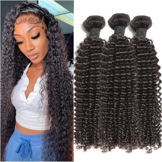 Black Pearl Brazilian Jerry Curly Bundles 100% Human Hair Virgin Hair Kinky Curly 100% Unprocessed Human Hair Extensions