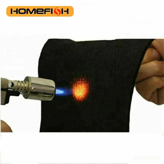 Fireproof Pad Black Welding Protective Blanket Insulation Pad High-Temperature Working Pad 300 * 200mm Fireproof Durable Camp