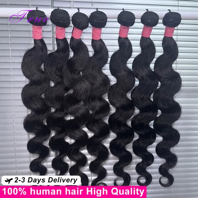 30 32 Inch 16A Body Wave Bundles 100% Human Hair Brazilian Virgin Weave Hair 3 4 Pcs Unprocessed  Raw Hair Wet And Wavy Human Hair Bundles Extensions For Women