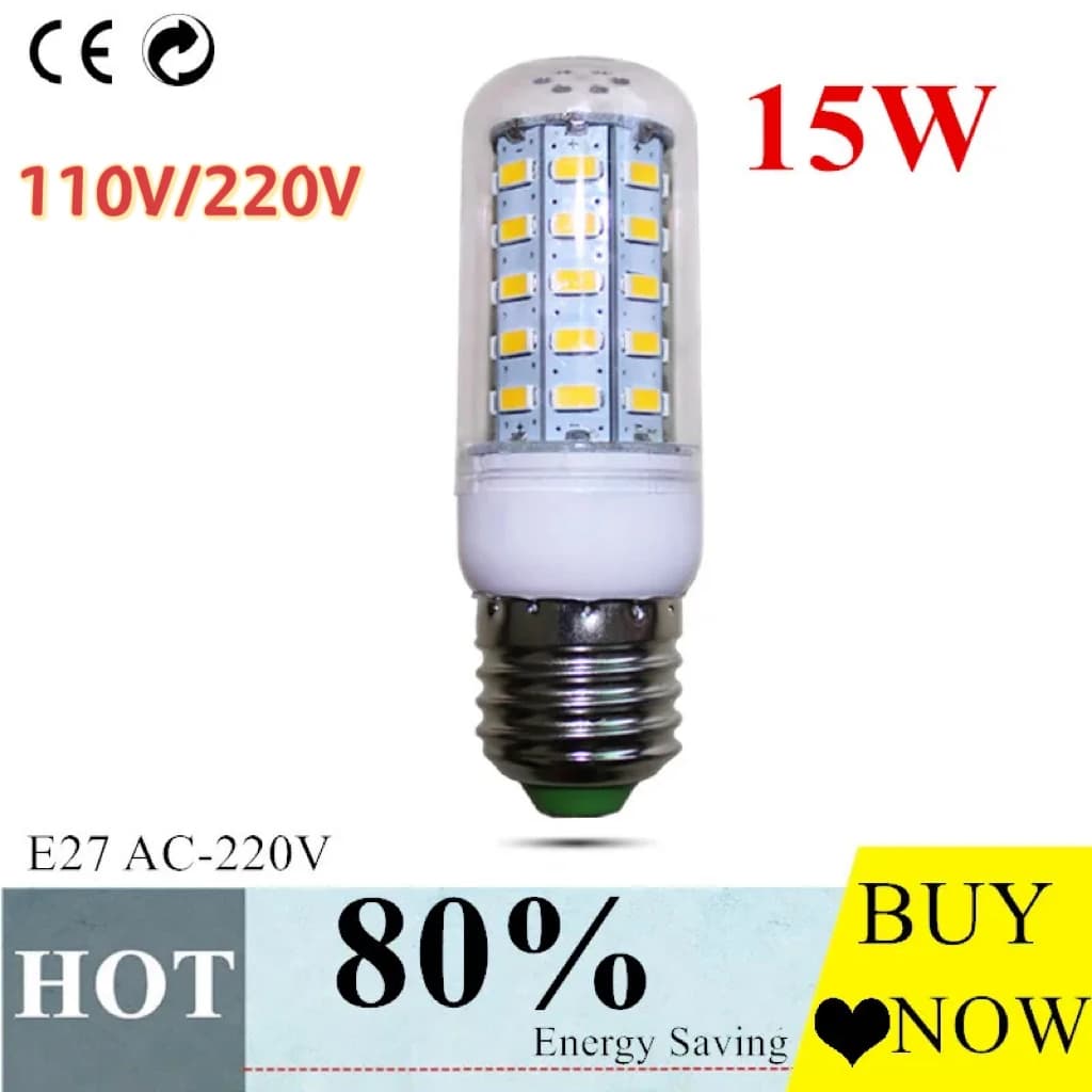 220V 110V led lamp E27 E14 5W  12W 15W 18W 20W 25W 30W SMD 5730 Corn Bulb 220V  110V Chandelier LEDs Candle light Spotlight