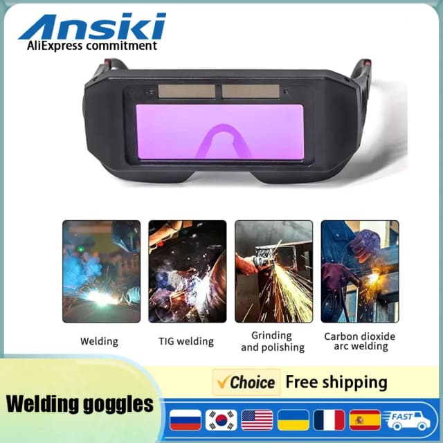 Welding Goggles Argon Arc Welding Automatic Solar Automatic Darkening Safety Glasses Welding Goggles Welder Protective Tool