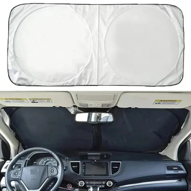 Car Windshield Sun Shade UV Blocking Foldable Car Front Window Sun Protection Cover Heat Insulation Sunshade 150x70cm
