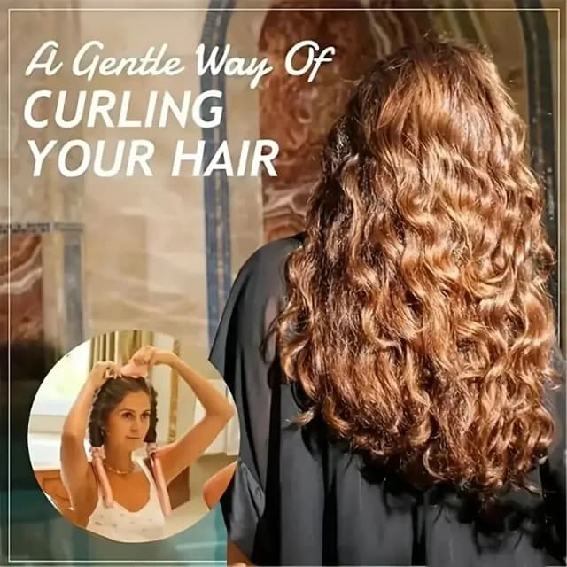 DIY Heatless Curling Stick Headband Set With Hairpin Lazy Curler Foam Sponge Curling Stick No Heat Hair Curler 21,163 Reviews 4