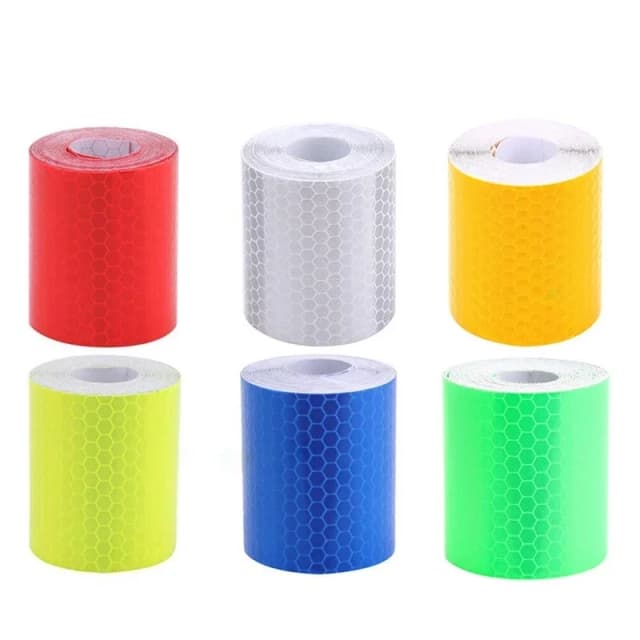 5cm*100cm Car Reflective Tape Safety Warning Car Decoration Sticker Reflector Protective Tape Strip Film Auto Motorcycle Sticker