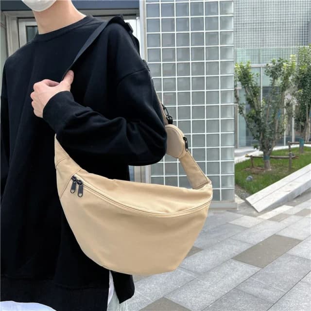 Solid Nylon Zipper Sweet Ladies Waist Packs High Quality High-capacity Shoulder Bags Leisure Versatile Pochete Crossbody Bags