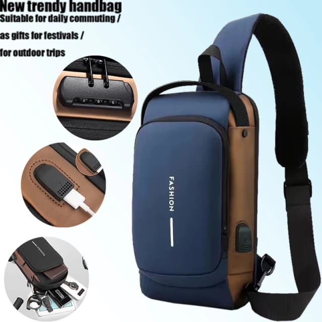 Elegant Minimalist Gold-Accented Sling Bag Multi-Color Choice Adjustable-Strap Lightweight for Daily Use Stylish Bag