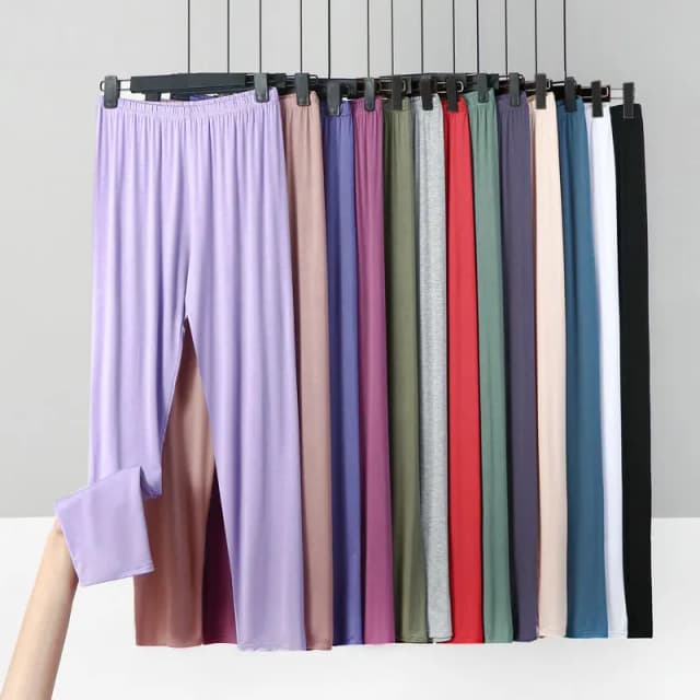 Large size XL to 8XL Modal Thin Leggings Solid color Ankle length legging Women workout slimming base Stretch Pants