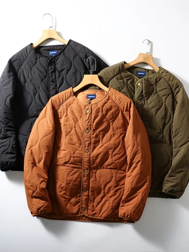 Retro Japanese Sle! Gourd Shaped Lightweight Warm Cotton Jacket for Couples Fashionable Autumn Winter No Collar Trendy Cott...