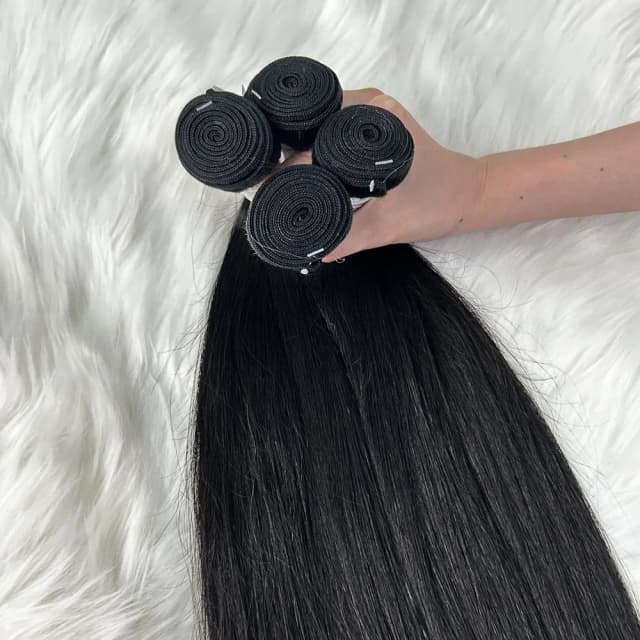 30 34 Inch Straight Human Hair Bundles Raw Hair Bundles 100% Human Hair Natural Brazilian Human Hair Extensions For Black Women