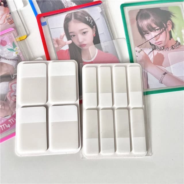 MINKYS Kpop Photocards Toploader Index Sticky Paper Planner Index Sticker List Handheld Memo Pad School Stationery Supplies