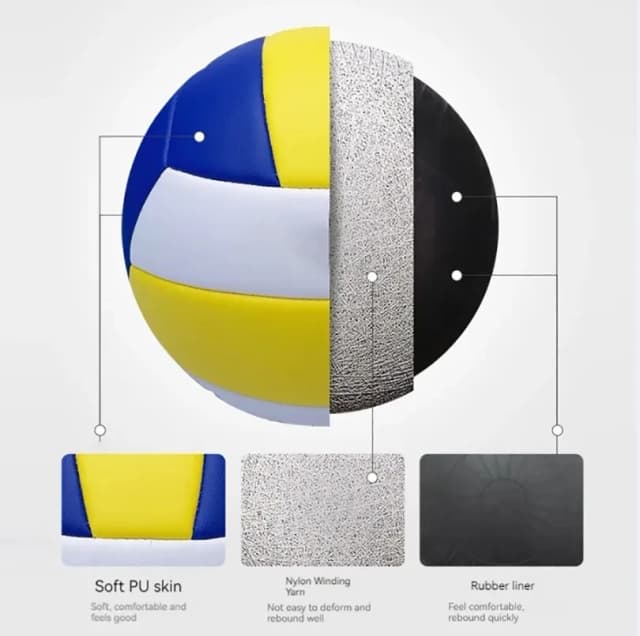Indoor And Outdoor Standard Volleyball School Youth Soft Leather Training Competition No.5 Ball Logo Customization