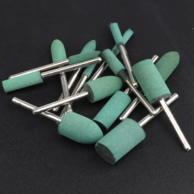 5/10Pcs Rubber Abrasive 3mm Shank Grinding Head for Mold Metal Polishing Dremel Rotary Tools