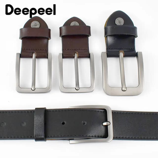 1Pc Deepeel 34/39mm Men's Alloy Belt Head Waistband Buckels DIY Handmade Replacement Pin Buckle Belts Leather Craft Accessories