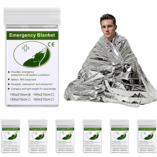 Emergency Space Blankets Mylar Survival Emergency Thermal Blankets for NASA Outdoor Camping Hiking Marathon First Aid