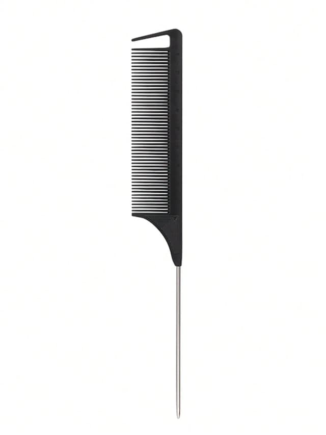 Stainless Steel Pointed Tail Hair Comb – Professional Salon Hair Styling Tool, Hair Brush for Real Hair Wigs