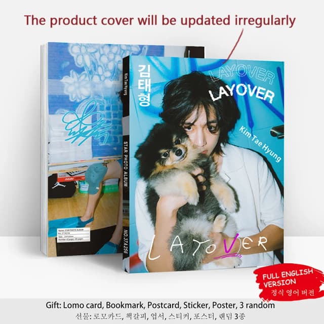 Kpop Star idol V Album Layover Photo Books Poster Postcard Print Picture Collection For Fans Collectible Card  Gift
