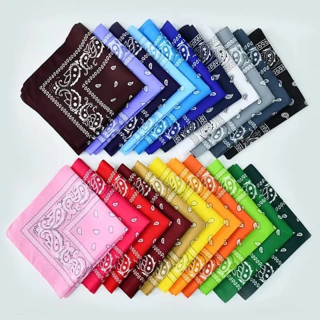 1/8/10Pcs Bohemian Print Bandana Paisley Pattern Headbands Hiphop kerchief Outdoor Unisex Headband Wrist Wraps Face Mask
