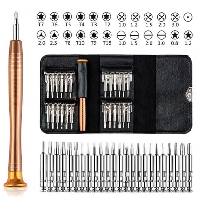 1 Set 25 in 1 Screwdriver Set Multi functional Precision Screwdriver Suitable for Jewelry Equipment, Mobile Phones, Tablets, DIY
