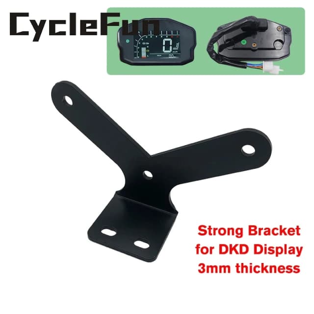 CycleFun 3mm Thickness Strong Iron Bracket Support for Votol Display DKD LCD Speedometer