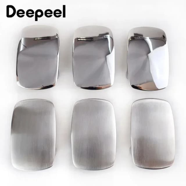 1Pc Deepeel 39mm Stainless Steel Belt Buckle Metal Brushed Smooth for Men's Waistband Head DIY Jeans Accessories Leather Craft