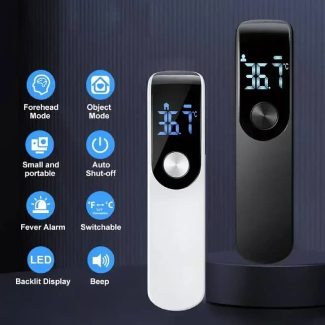 Non-contact Laser Body Temperature Ear Thermometer Infrared Fever Thermometer Medical Household Digital LCD Infant Adult