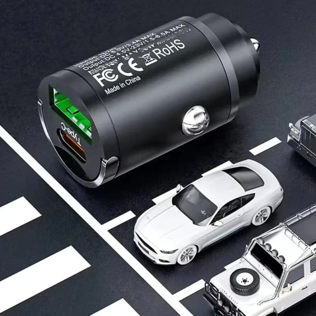 200W USB C Quick Charge Pull Ring Fast Charging Mini Car Charger USB Car Phone Charger Adapter For iPhone Xiaomi Samsung Huawei