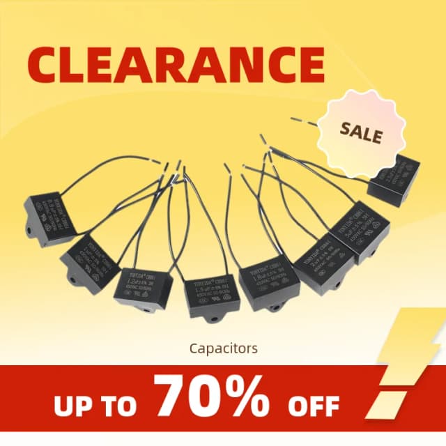 Clearance_5PCS CBB61 Fan Capacitor 450V 0.8uF 1uF 1.2uF 1.5uF 2.0uF 3.0uF 4.0uF 4.5uF 5.0uF 6.0uF 7.0uF 8.0uF 10uF Starting Capa