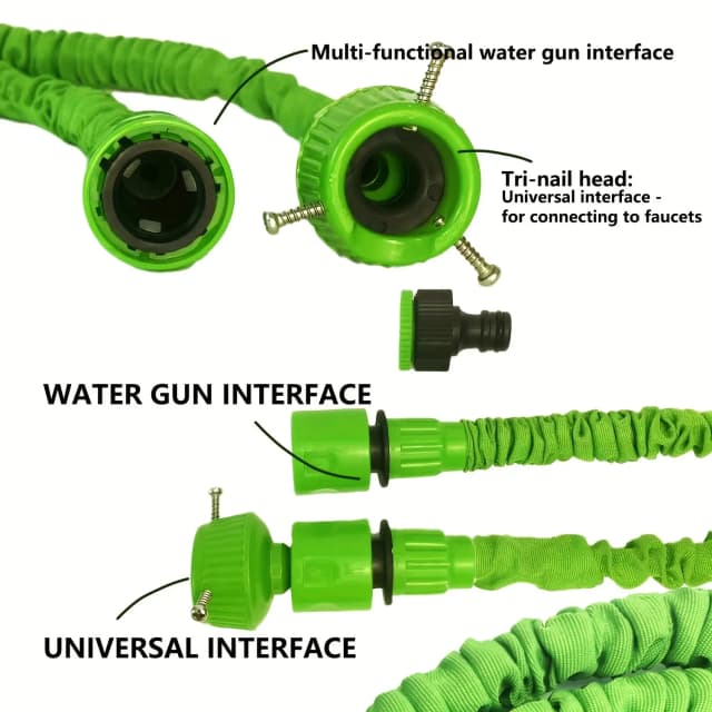 1 piece of30 ft magic hose, extendable hose, high-pressure irrigation, multifunctional car wash hose, retractable garden hose