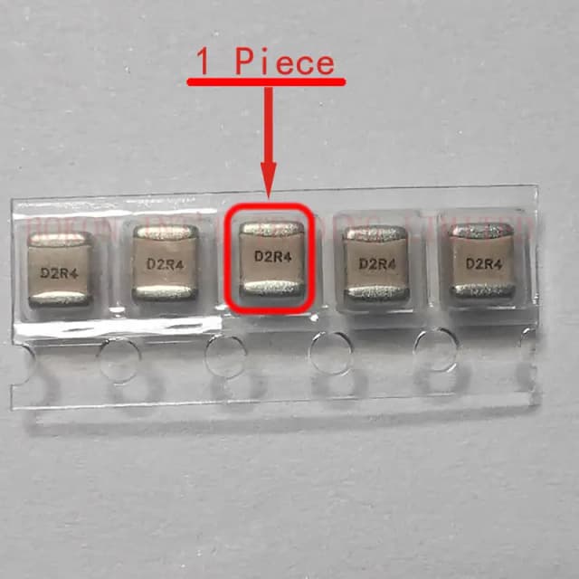 2.4pF 500V RF Microwave Capacitors Ceramic 1111 Size High Q Low ESR ESL Noise a2R4B D2R4 Porcelain P90 Multilayer Capacitors
