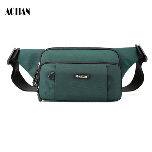 AOTIAN New Men's Waist Packs Nylon Male Shoulder bag Boy Phone Money Crossbody Bags Man Outdoor Sports Chest bags