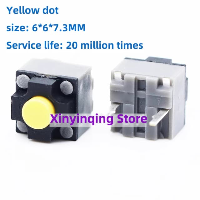 10/30PCS Kailh Mute Button 6*6*7.3 Silent Switch Wireless Mouse Button Micro Switch buttons accessory square Switches
