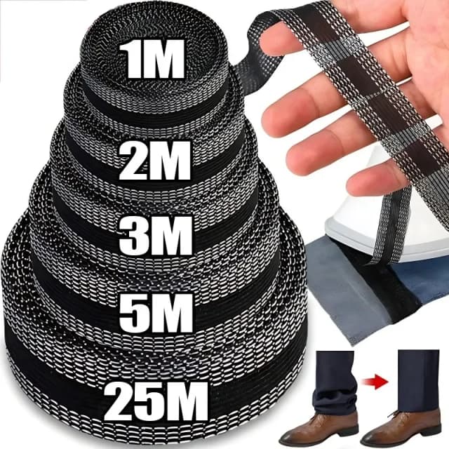 1/5M Self-Adhesive Pant Paste Tape for Pants Edge Shorten Trousers Patch Clothing Iron-on Hem Fabric Tape DIY Sewing Supplies